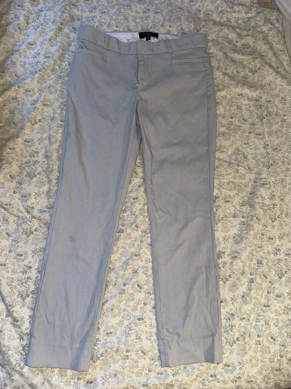 Banana Republic Light Blue Women's Dress Pants - Straight Leg
